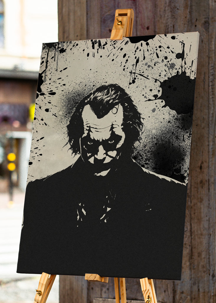 Joker Black Watercolor