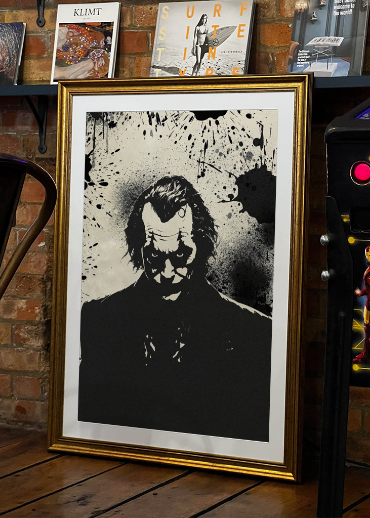 Joker Black Watercolor