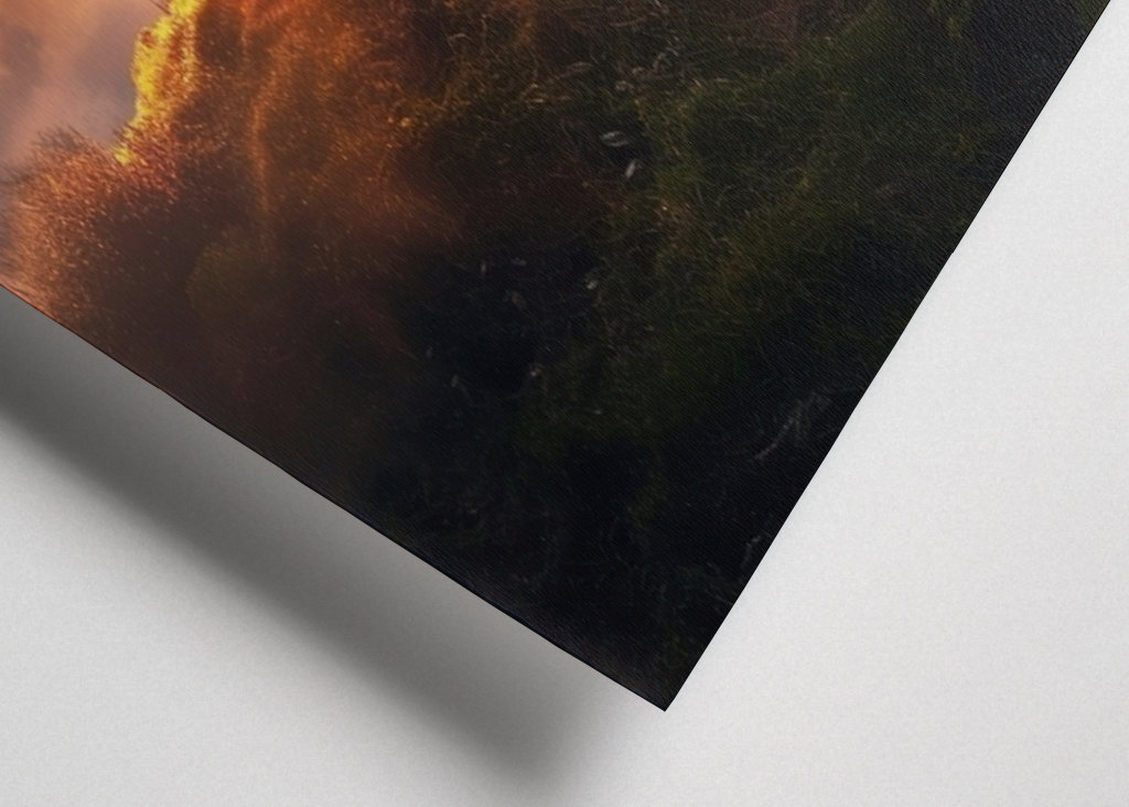 cross of Jesus in a sunset