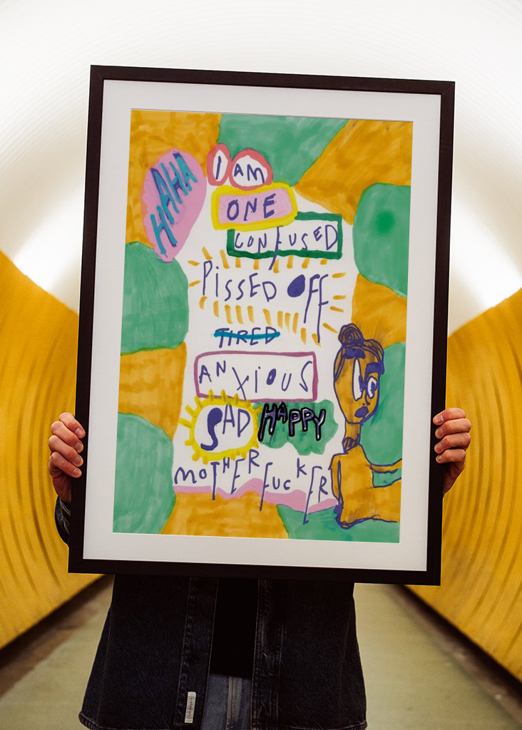 Confus, énervé, triste, heureux