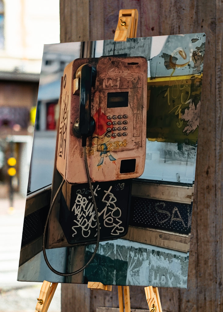 Vintage puhelin retro