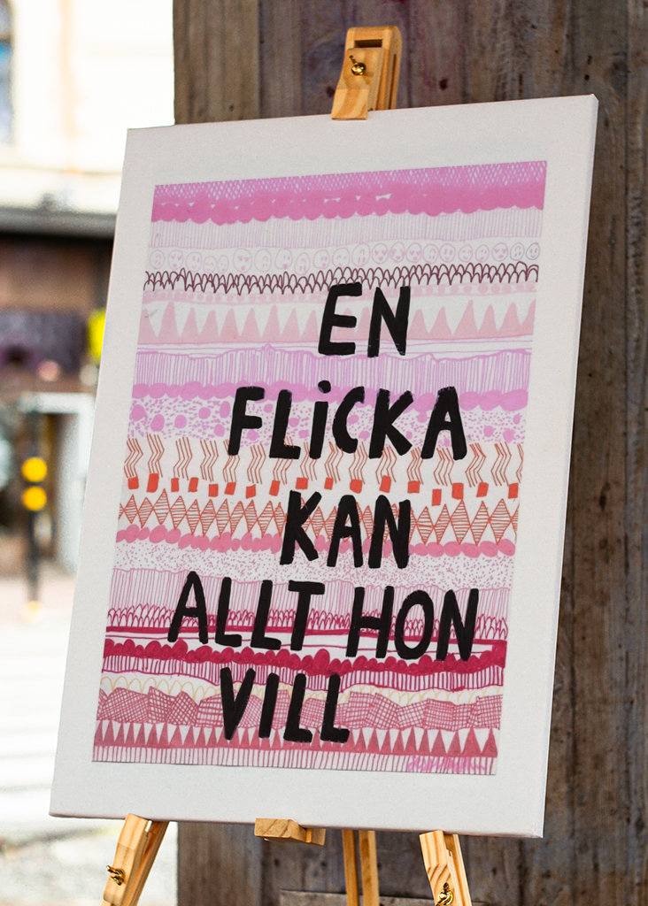 Ein Mädchen kann alles tun, was sie will