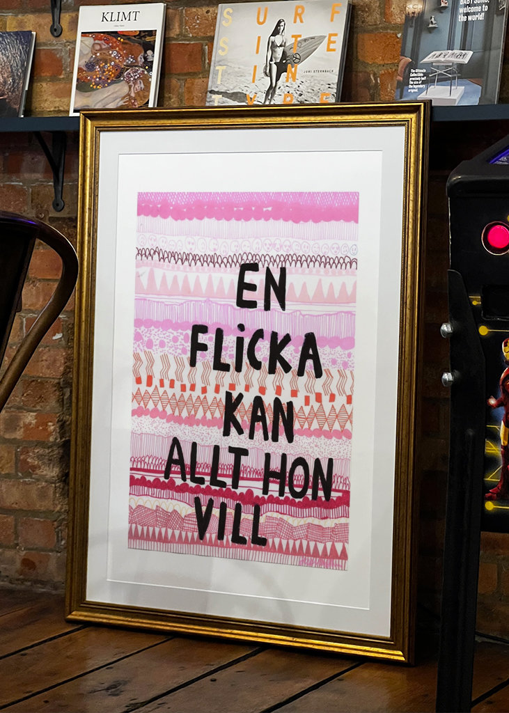 Ein Mädchen kann alles tun, was sie will