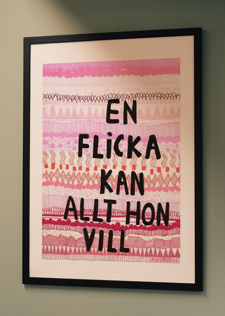 Ein Mädchen kann alles tun, was sie will