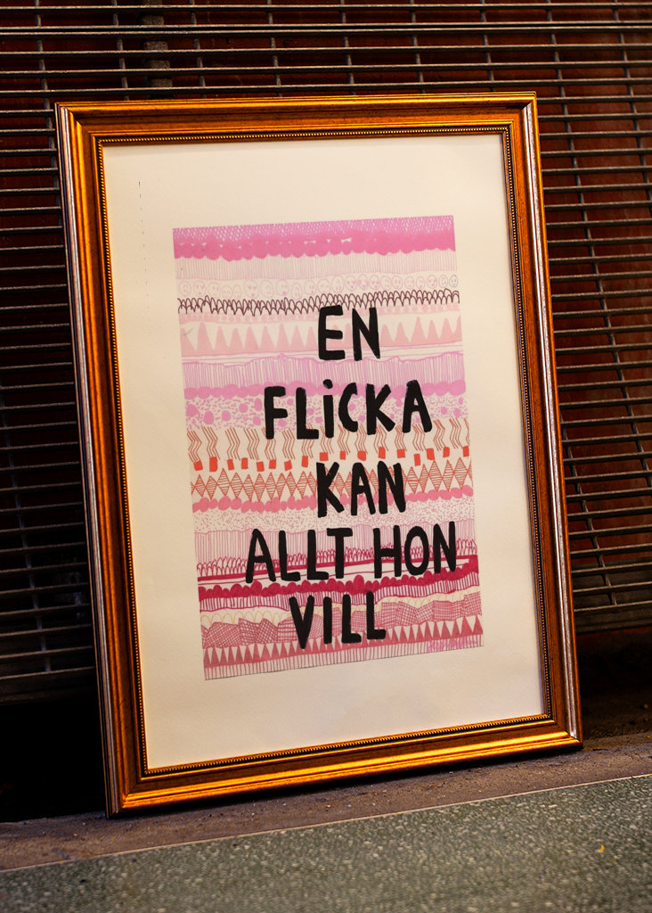 Ein Mädchen kann alles tun, was sie will