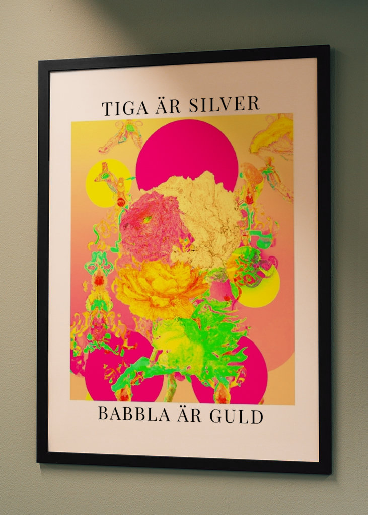 Tiga är silver, babbla är guld
