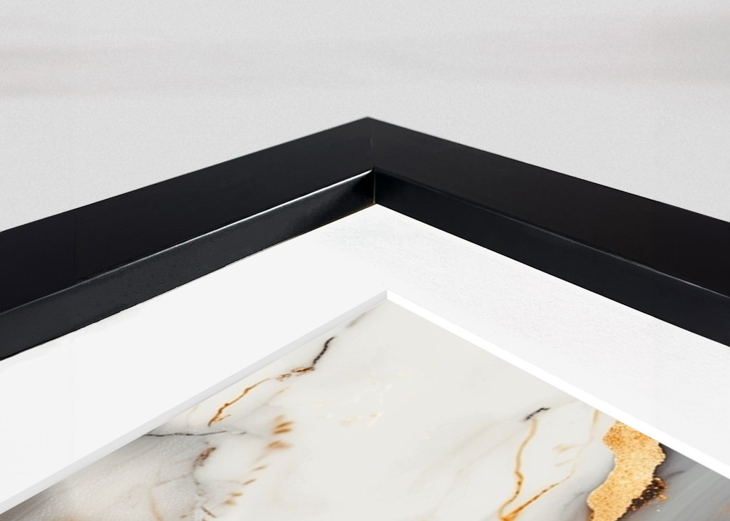 White & golden marble