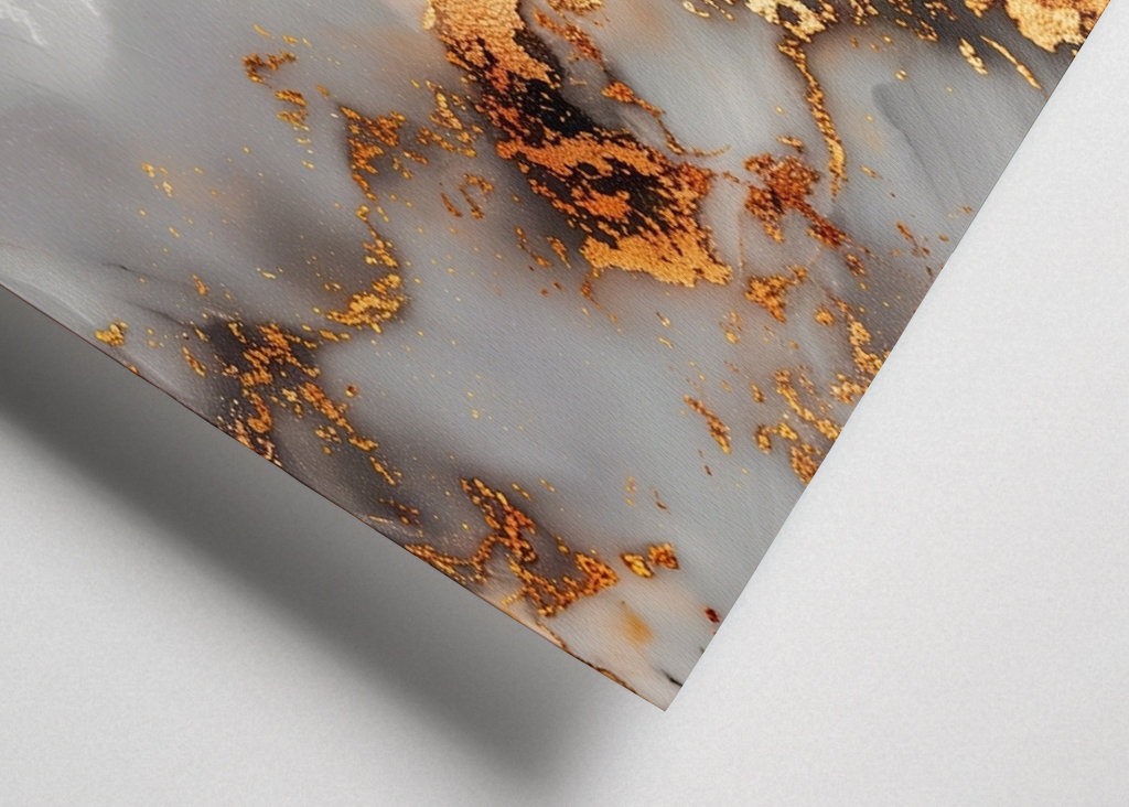 White & golden marble