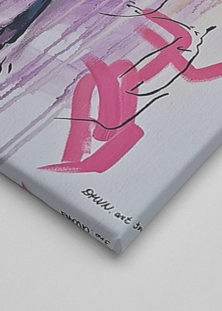 Abstrakt kvindeportræt.