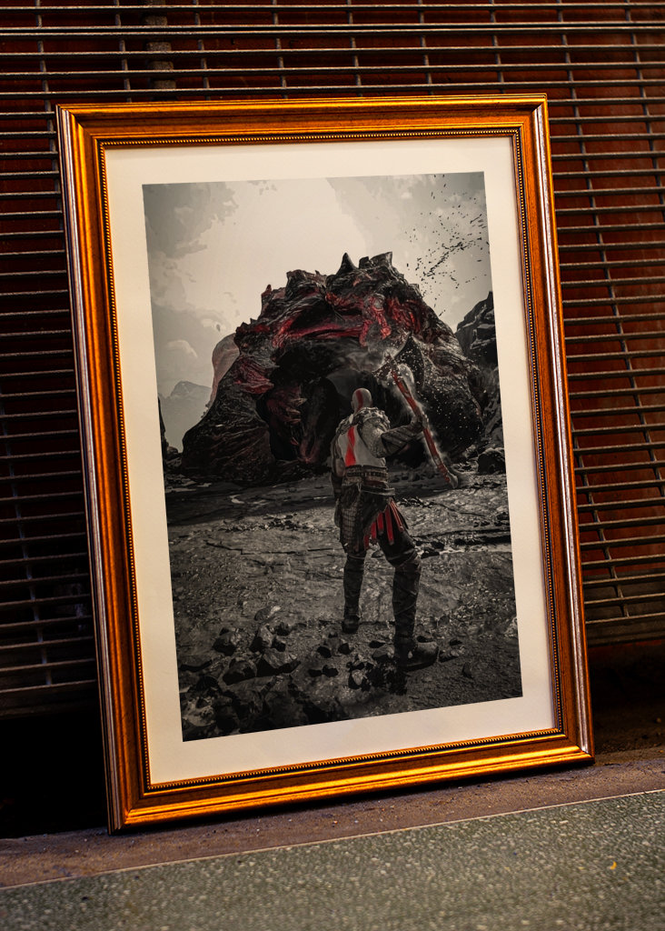 Kratos Vs Dinosaur God Of War