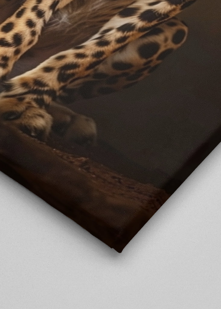 Gepardí zvířecí rodina