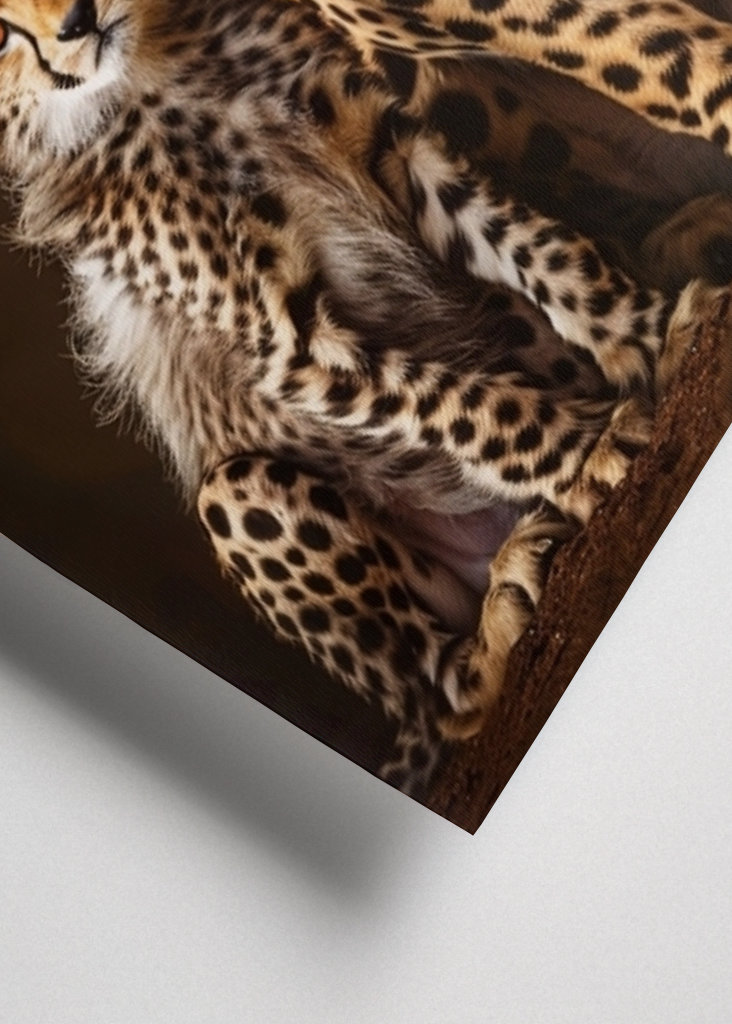 Gepardí zvířecí rodina