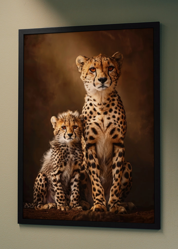 Gepardí zvířecí rodina