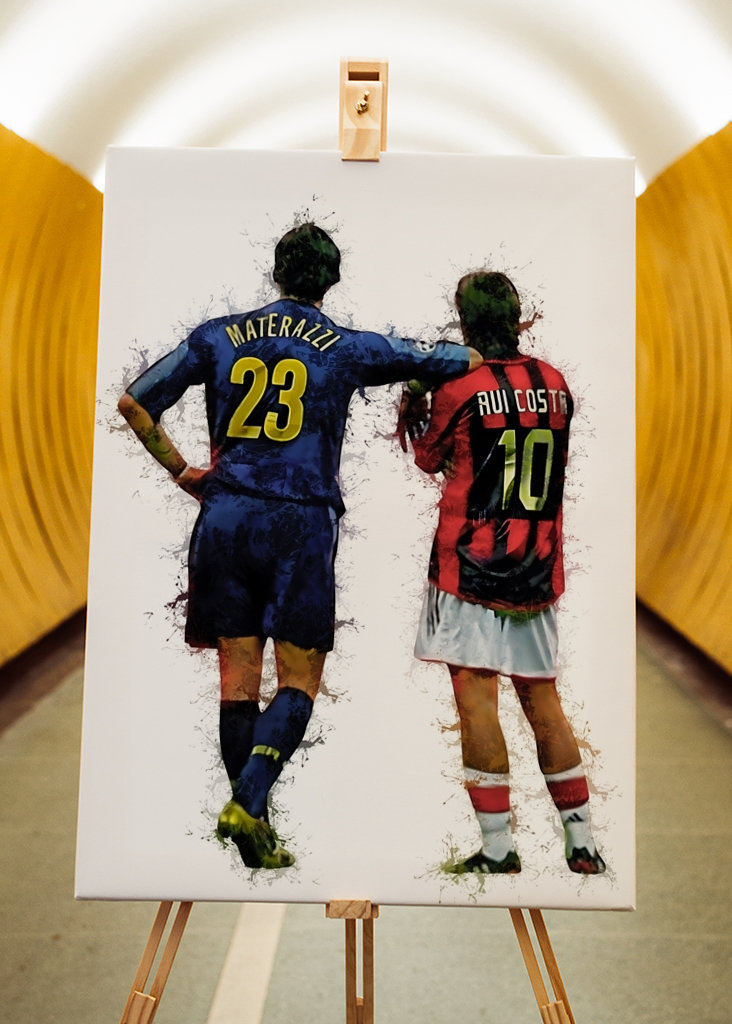 Rui Costa et Marco Materazzi