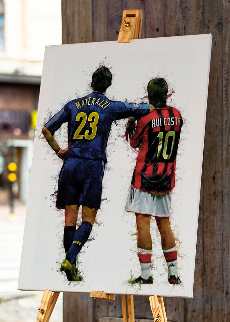Rui Costa et Marco Materazzi