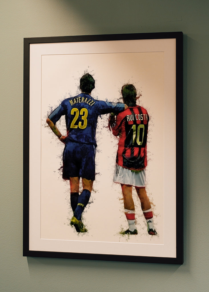 Rui Costa et Marco Materazzi