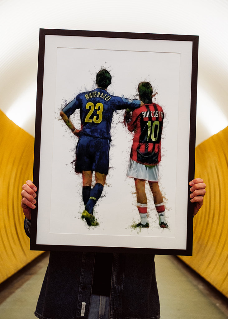 Rui Costa et Marco Materazzi
