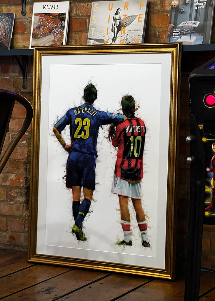 Rui Costa et Marco Materazzi