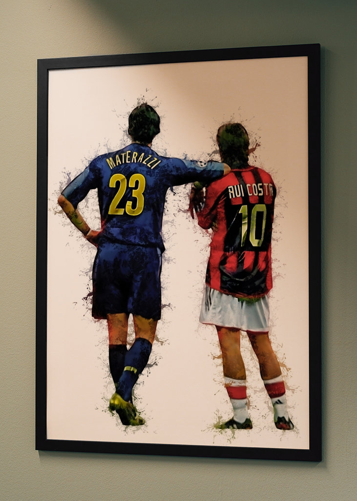 Rui Costa et Marco Materazzi