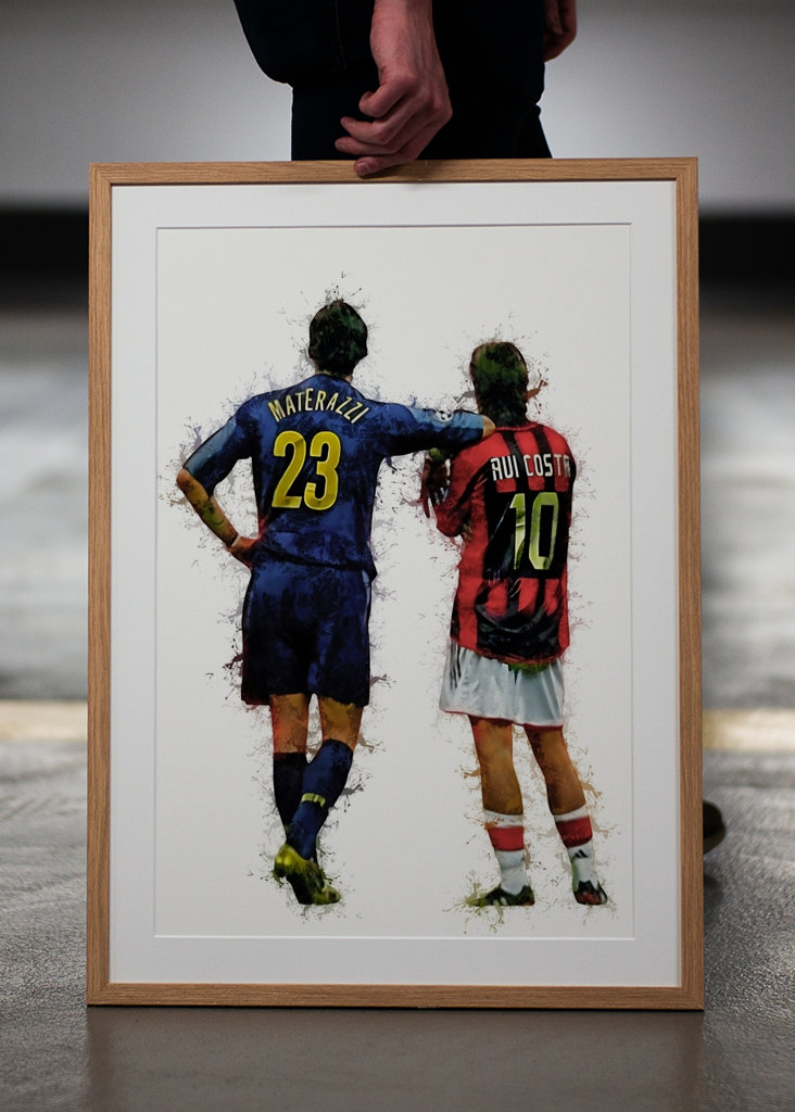 Rui Costa et Marco Materazzi