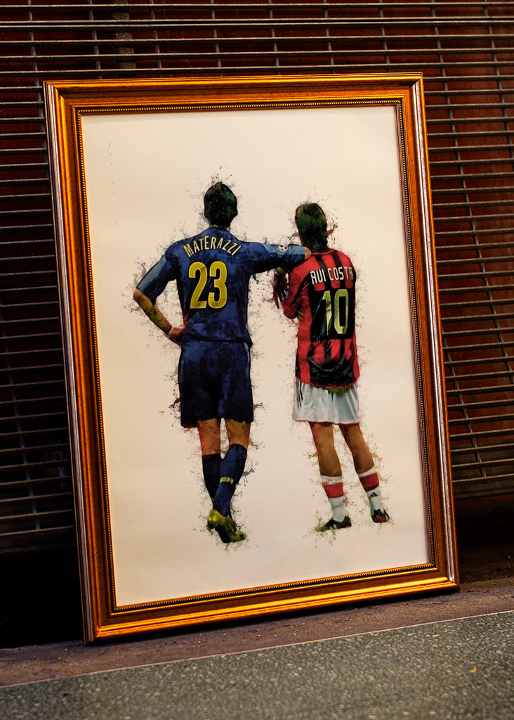 Rui Costa et Marco Materazzi