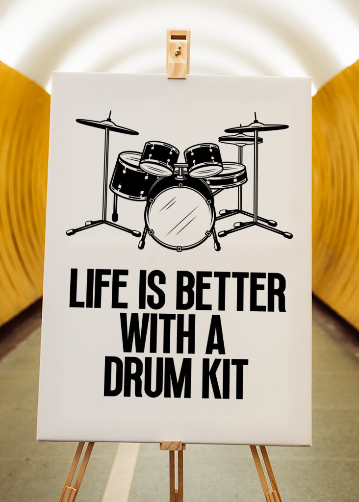 Het leven is beter met een drumstel