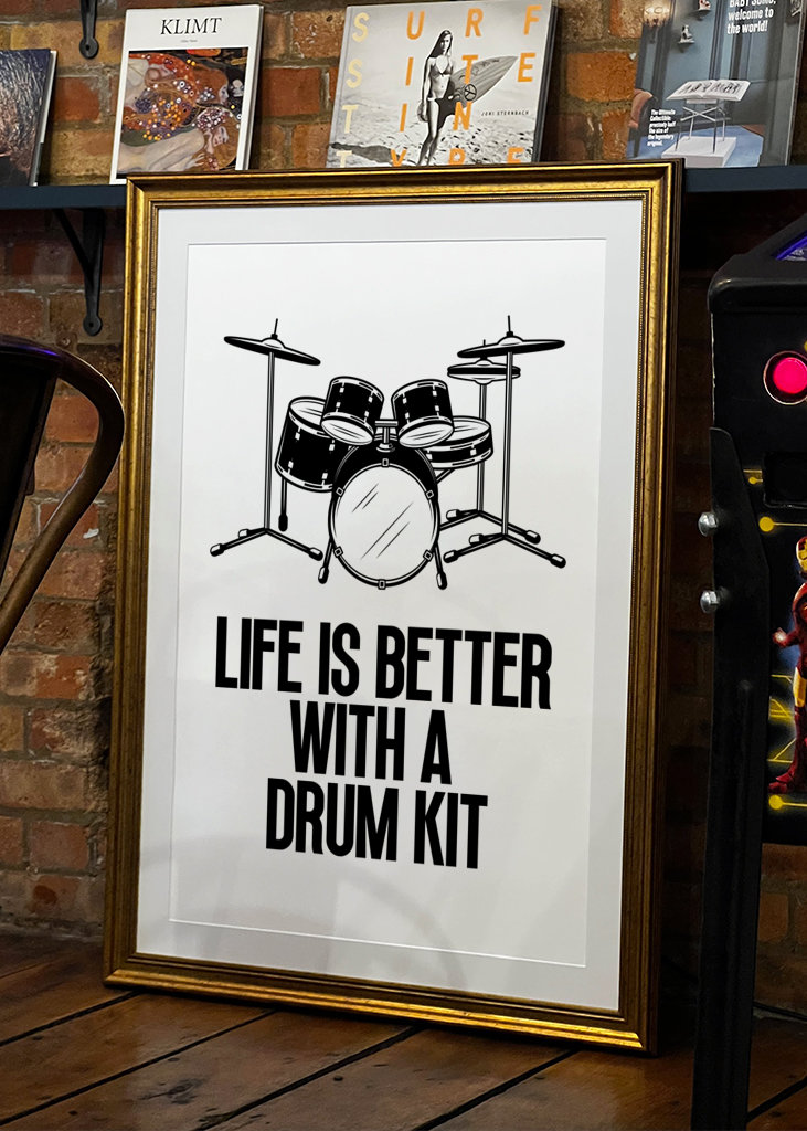 Het leven is beter met een drumstel