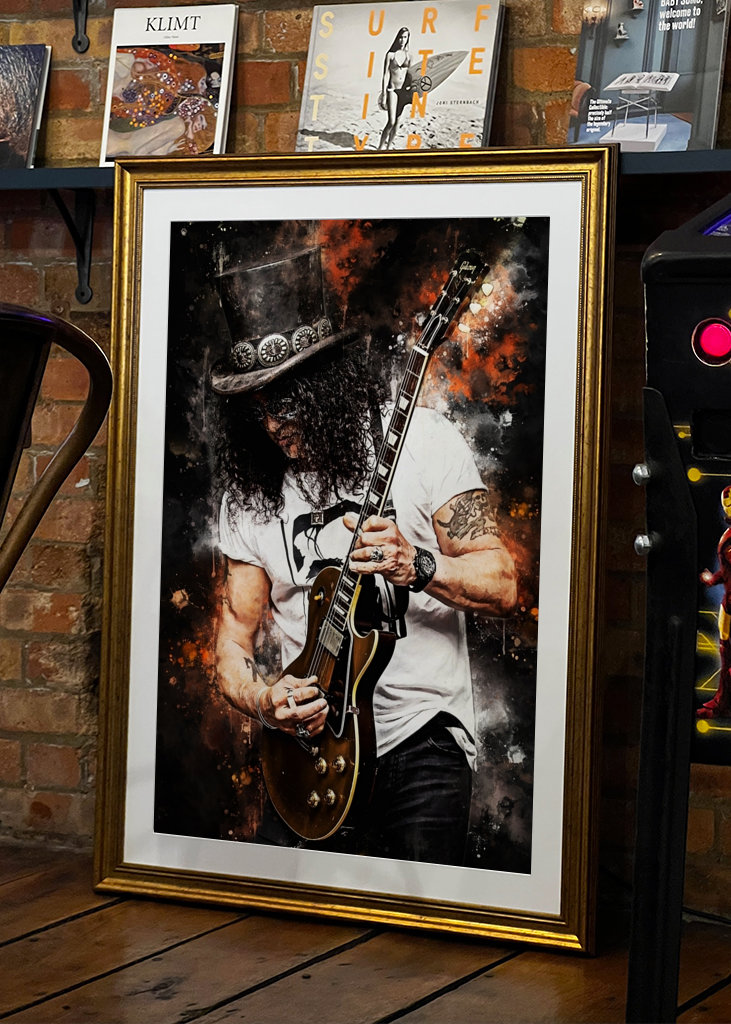 Guitar Slash Watercolor 