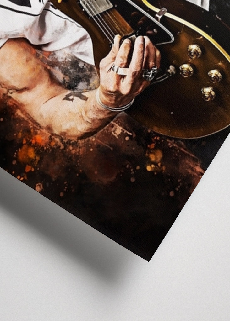 Guitar Slash Watercolor 