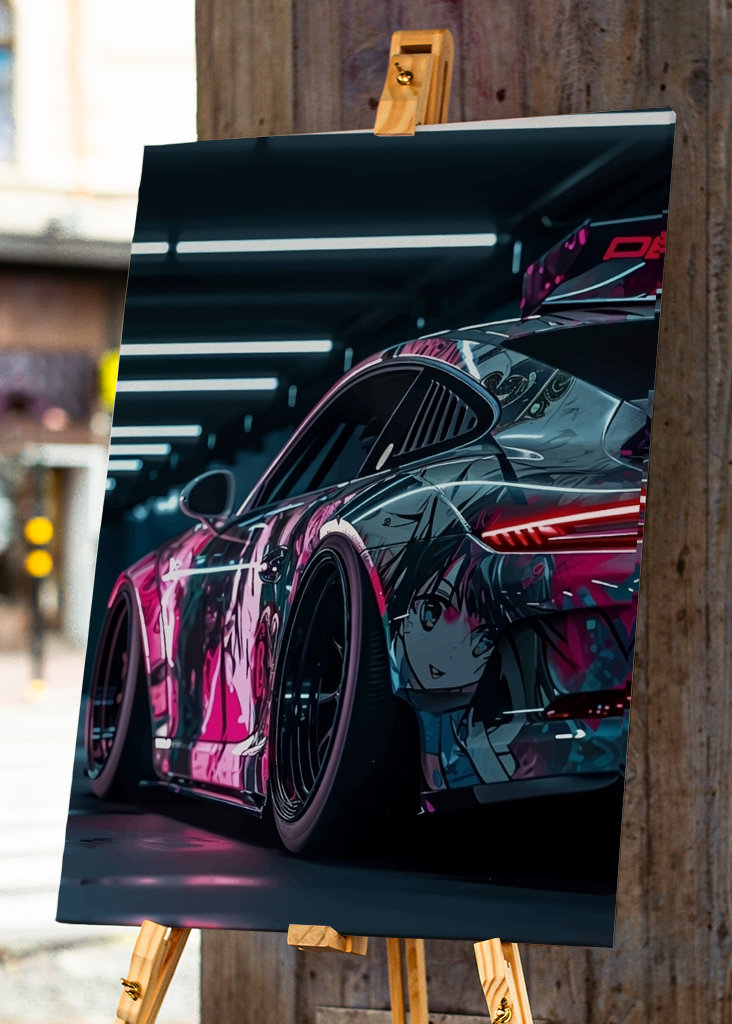 Porsche 911 Neon Light