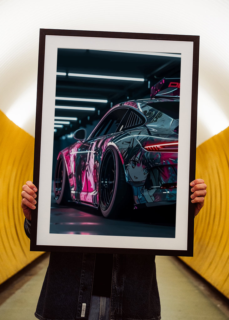 Porsche 911 Neon Light