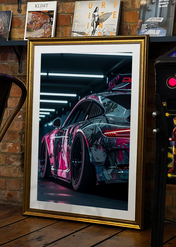 Porsche 911 Neon Light