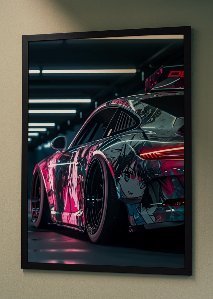 Porsche 911 Neon Light