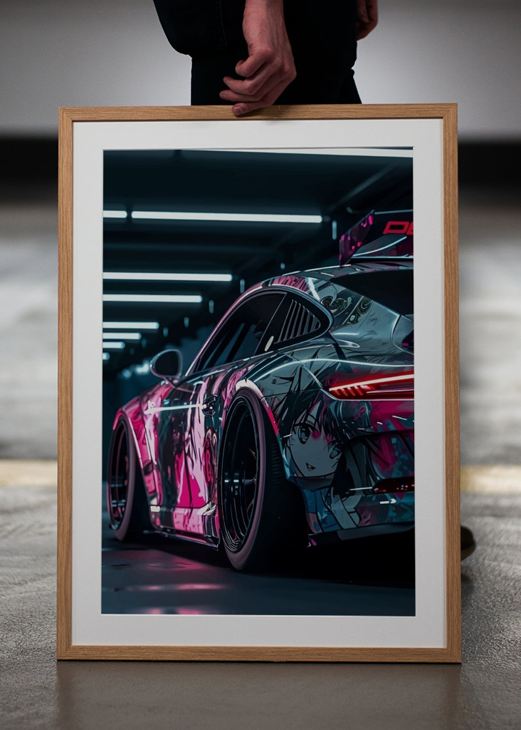 Porsche 911 Neon Light