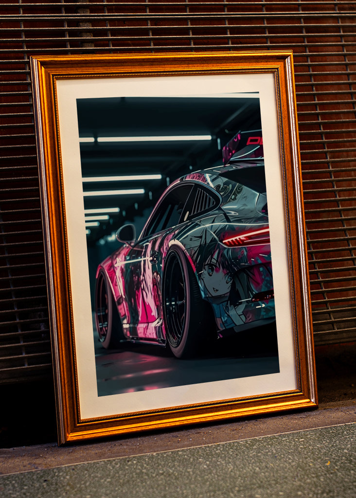 Porsche 911 Neon Light