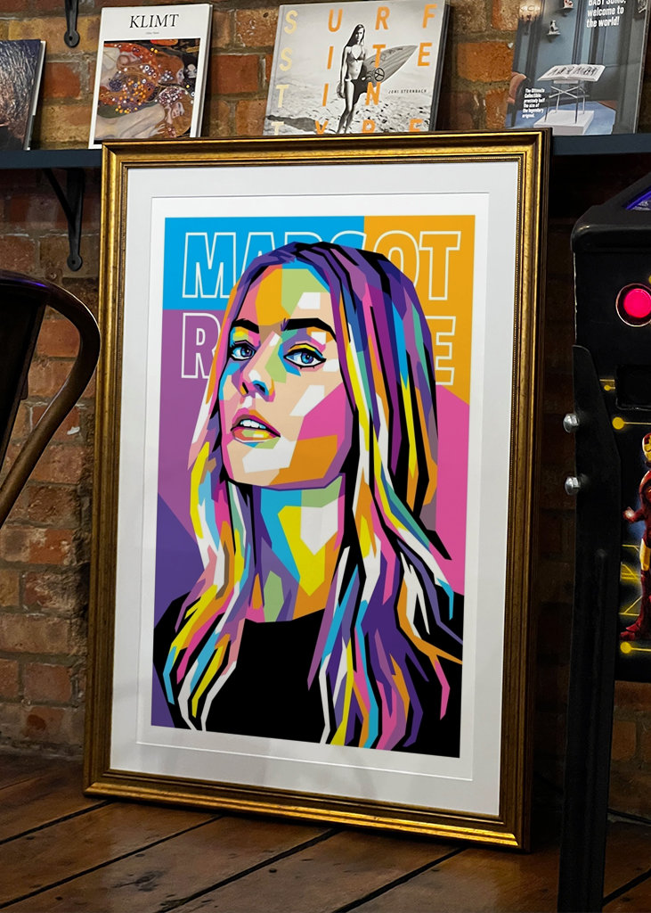 Margot Robbie ve stylu WPAP