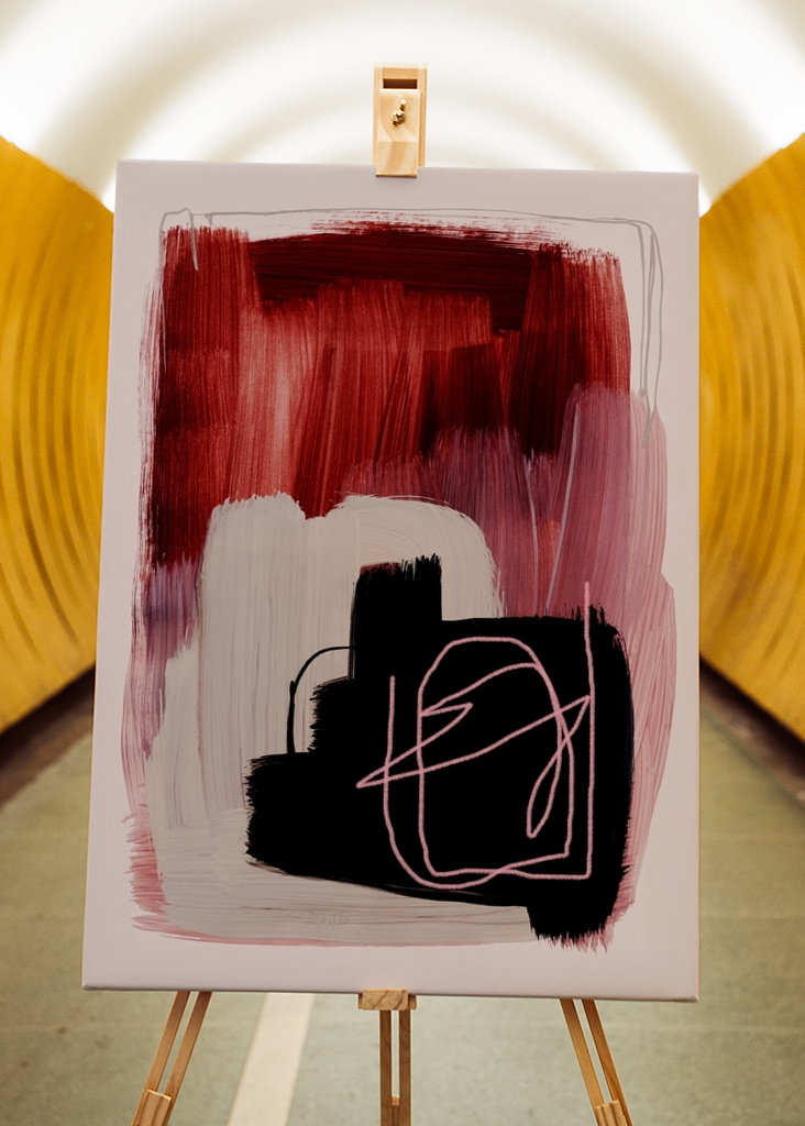 Abstraktní tahy štětcem 132