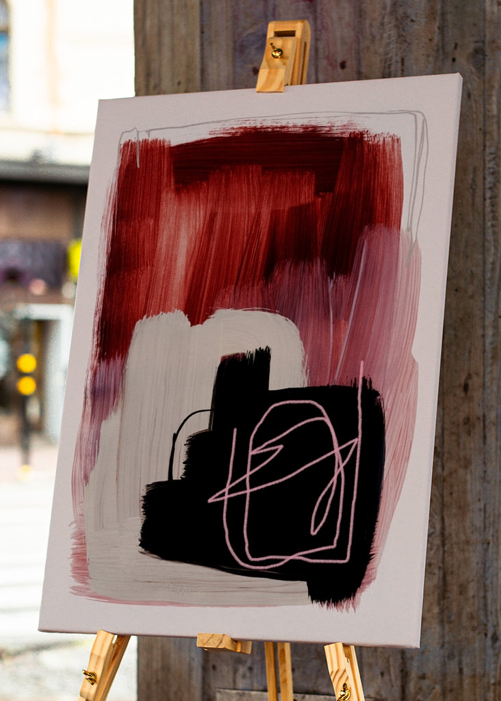 Abstraktní tahy štětcem 132