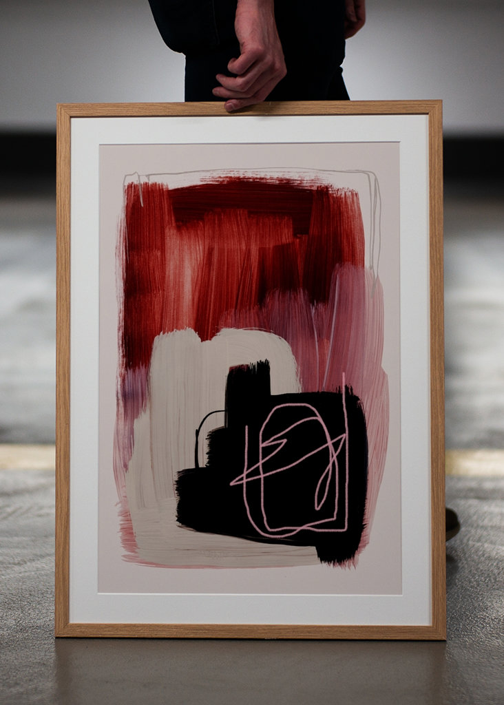 Abstraktní tahy štětcem 132