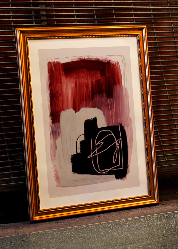 Abstraktní tahy štětcem 132