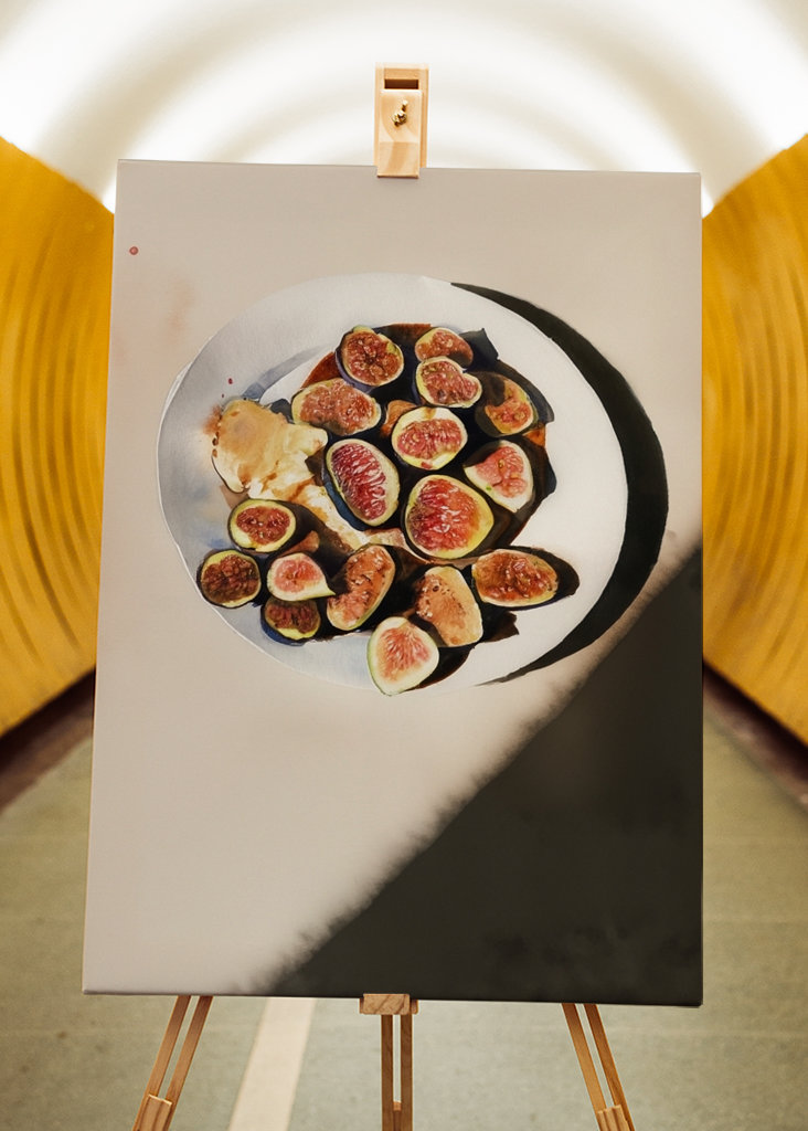 Figues sur une assiette