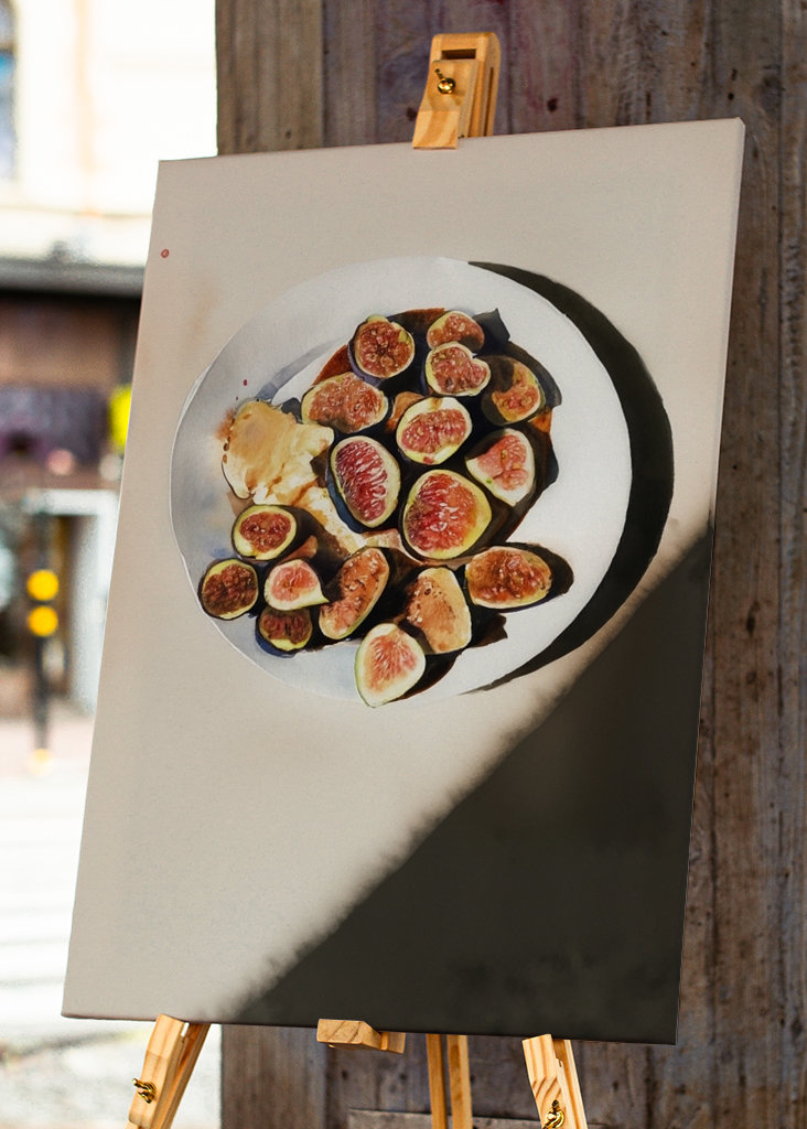 Figues sur une assiette