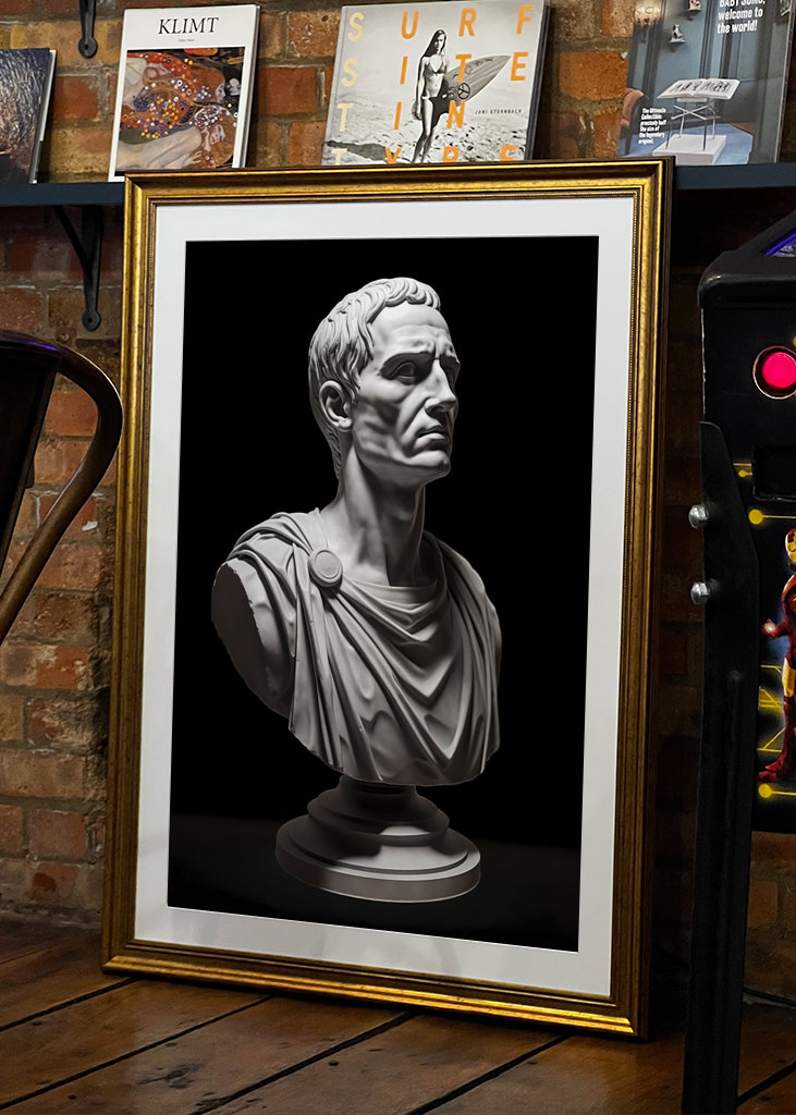Julius Caesar Bust Sculptuur