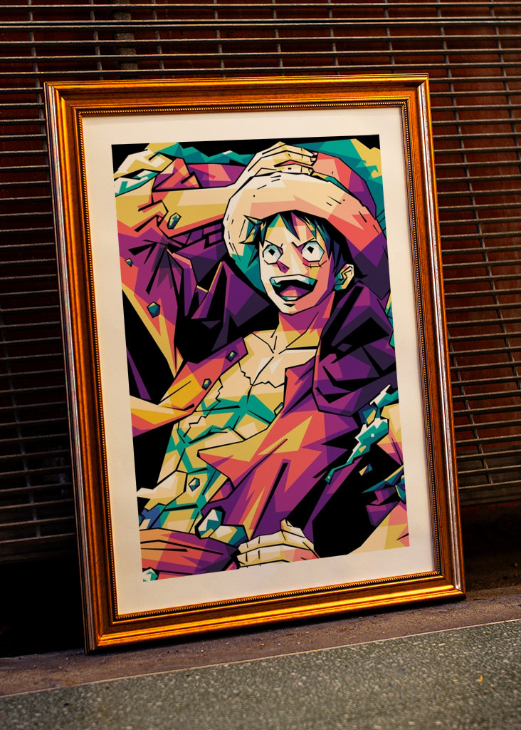 Luffy pop art 
