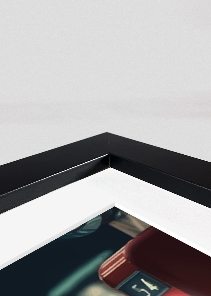 Staré auto s čerpací stanicí