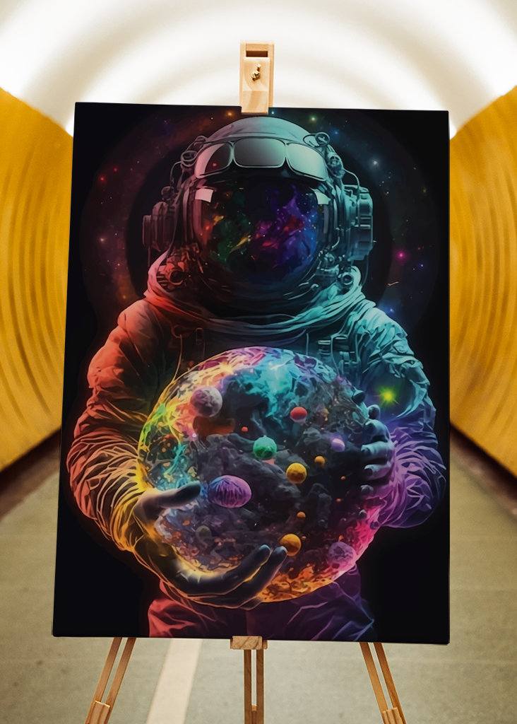 Kolorální kosmonaut Vesmírné umění