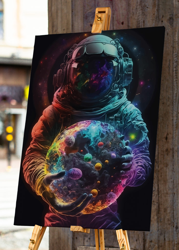 Kolorální kosmonaut Vesmírné umění