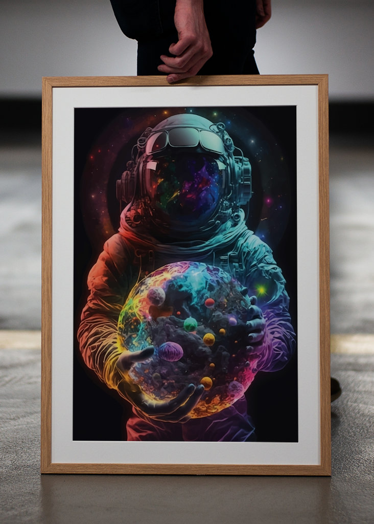 Kolorální kosmonaut Vesmírné umění