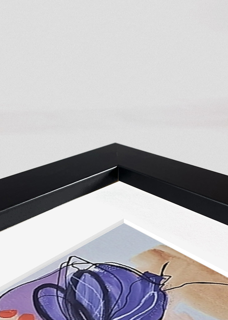 Woman with Large Flowers.