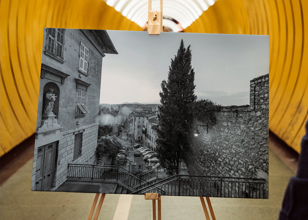Old town of Nice in France